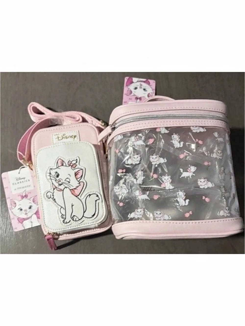 Disney Aristocats Marie Crossbody Bag And Vanity Cosmetics Bag Primark